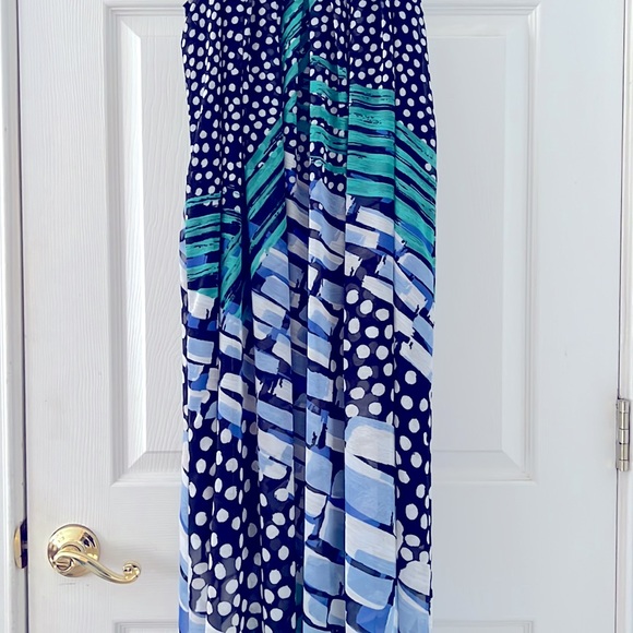 NIC+ZOE | Maxi Dress | PP | 0-2 | Bloom Me Away | Blue Green White | Lined | $35 - Picture 4 of 15